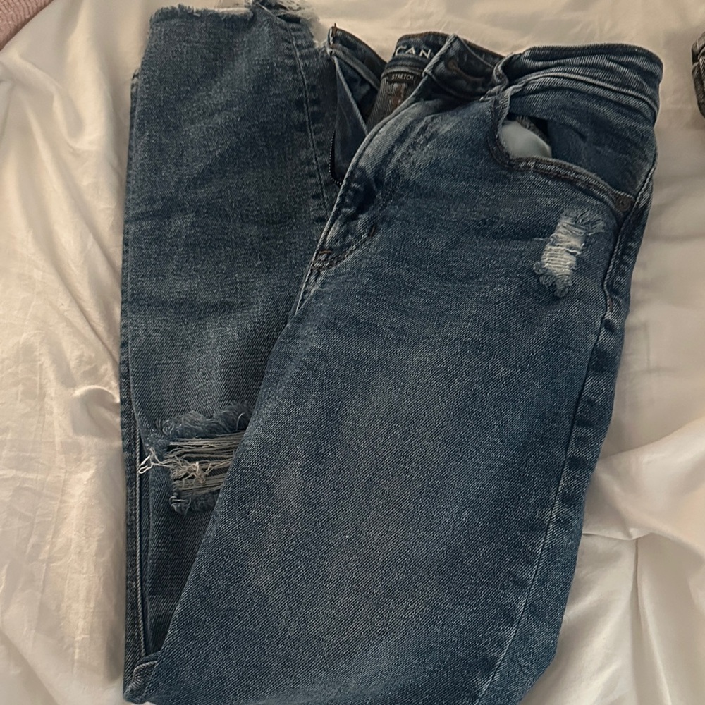 Women's Distressed Mom jeans